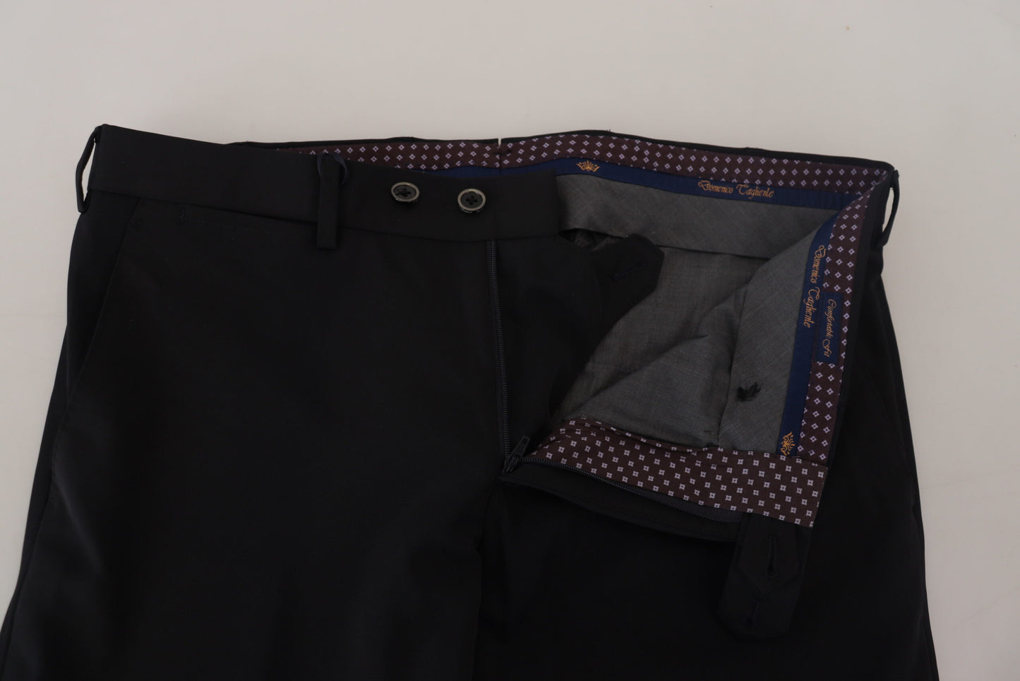 Domenico Tagliente Elegant Black Italian Dress Pants