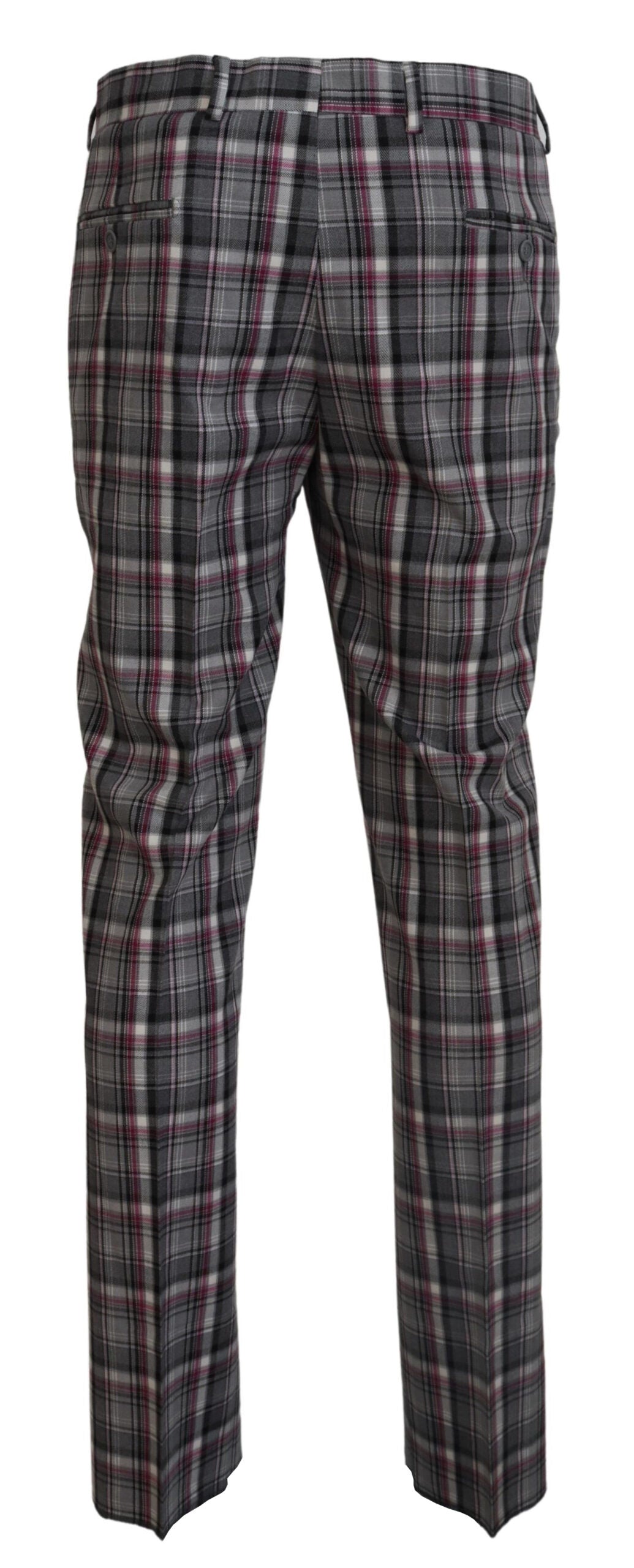 BENCIVENGA Checkered Couture Chino Pants for Men