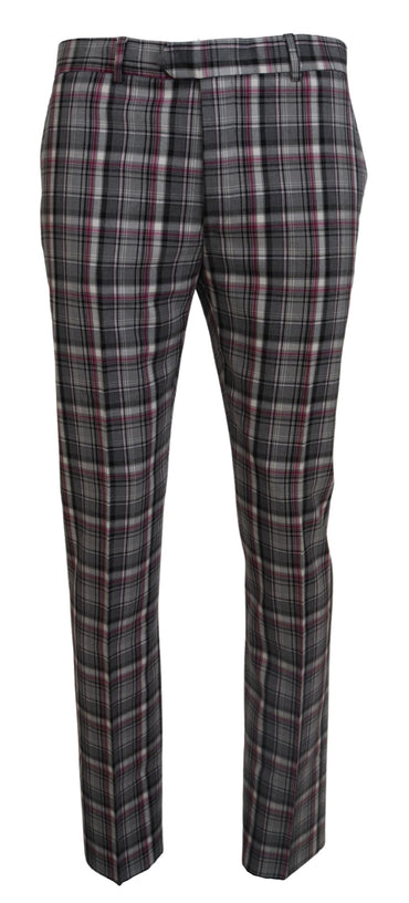 BENCIVENGA Checkered Couture Chino Pants for Men