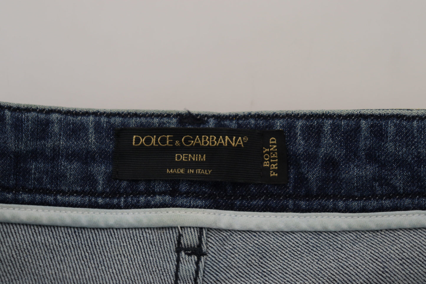 Dolce &amp; Gabbana Jeans aus geradem, gelbem Leoparden-Baumwolldenim