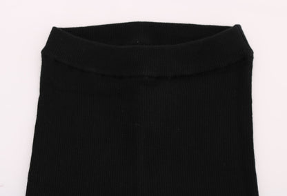 Schwarze Slim-Fit-Kaschmirhose für Damen von Dolce &amp; Gabbana