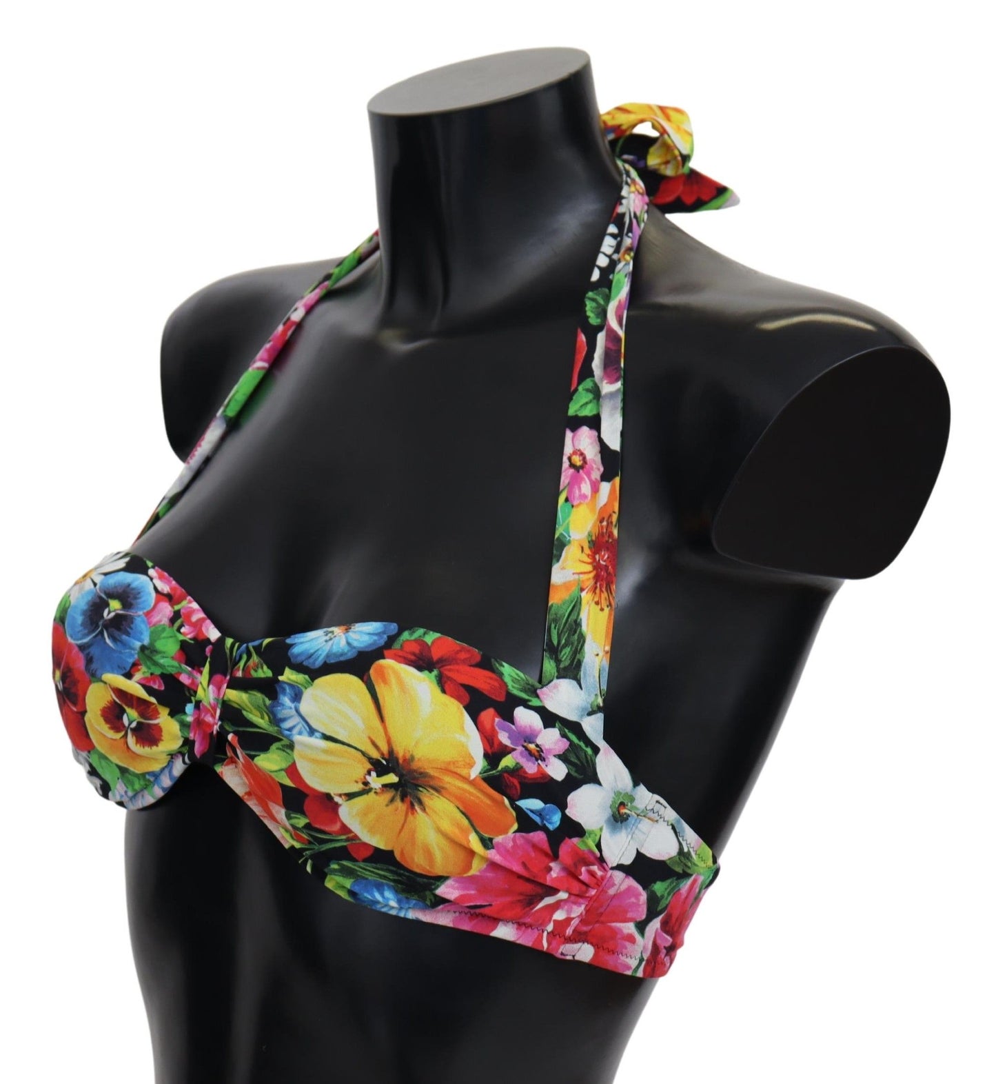 Mehrfarbige Bade-Bikinioberteile mit Blumenmuster von Dolce &amp; Gabbana