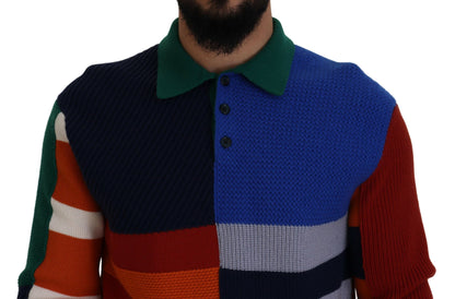 Dolce & Gabbana Pullover Sweater in Multicolor Stripes