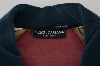 Mehrfarbiger Pullover mit Kragen aus Baumwolle von Dolce &amp; Gabbana