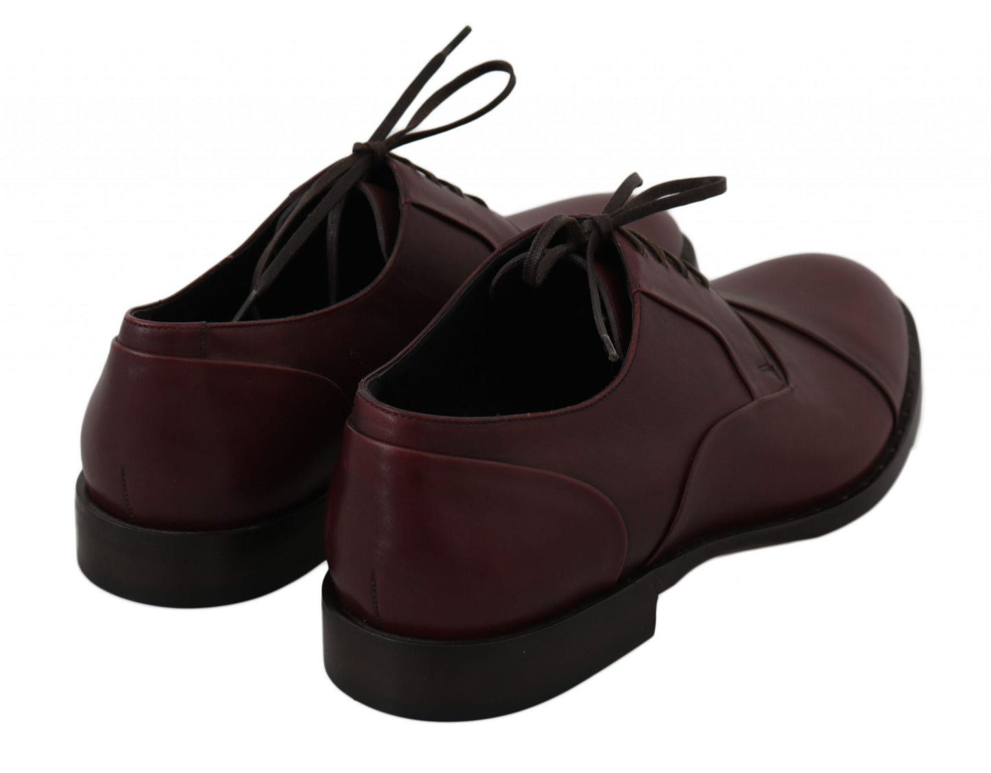 Dolce &amp; Gabbana Derby-Schuhe aus rotem Bordeaux-Leder