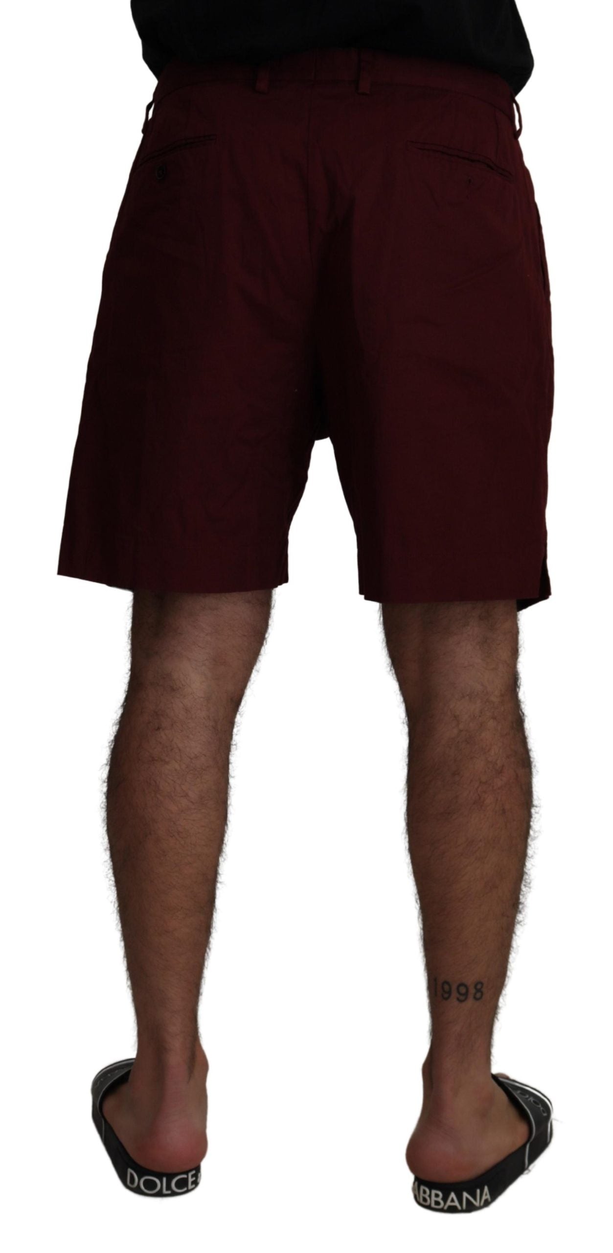 Dolce &amp; Gabbana – Freizeit-Bermuda-Shorts aus kastanienbrauner Baumwolle