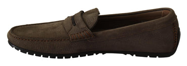 Dolce & Gabbana Elegant Brown Leather Loafers