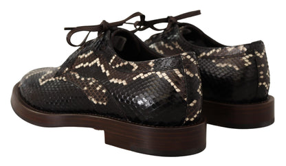 Dolce & Gabbana Elegant Formal Python Derby Shoes