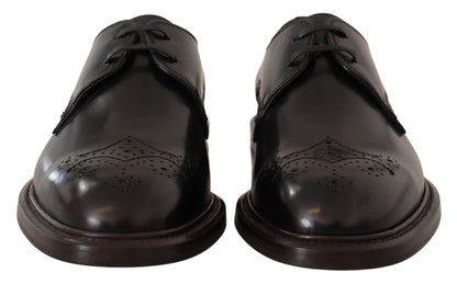 Dolce & Gabbana Elegant Black Derby Dress Shoes