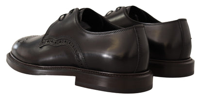 Dolce & Gabbana Elegant Black Derby Dress Shoes