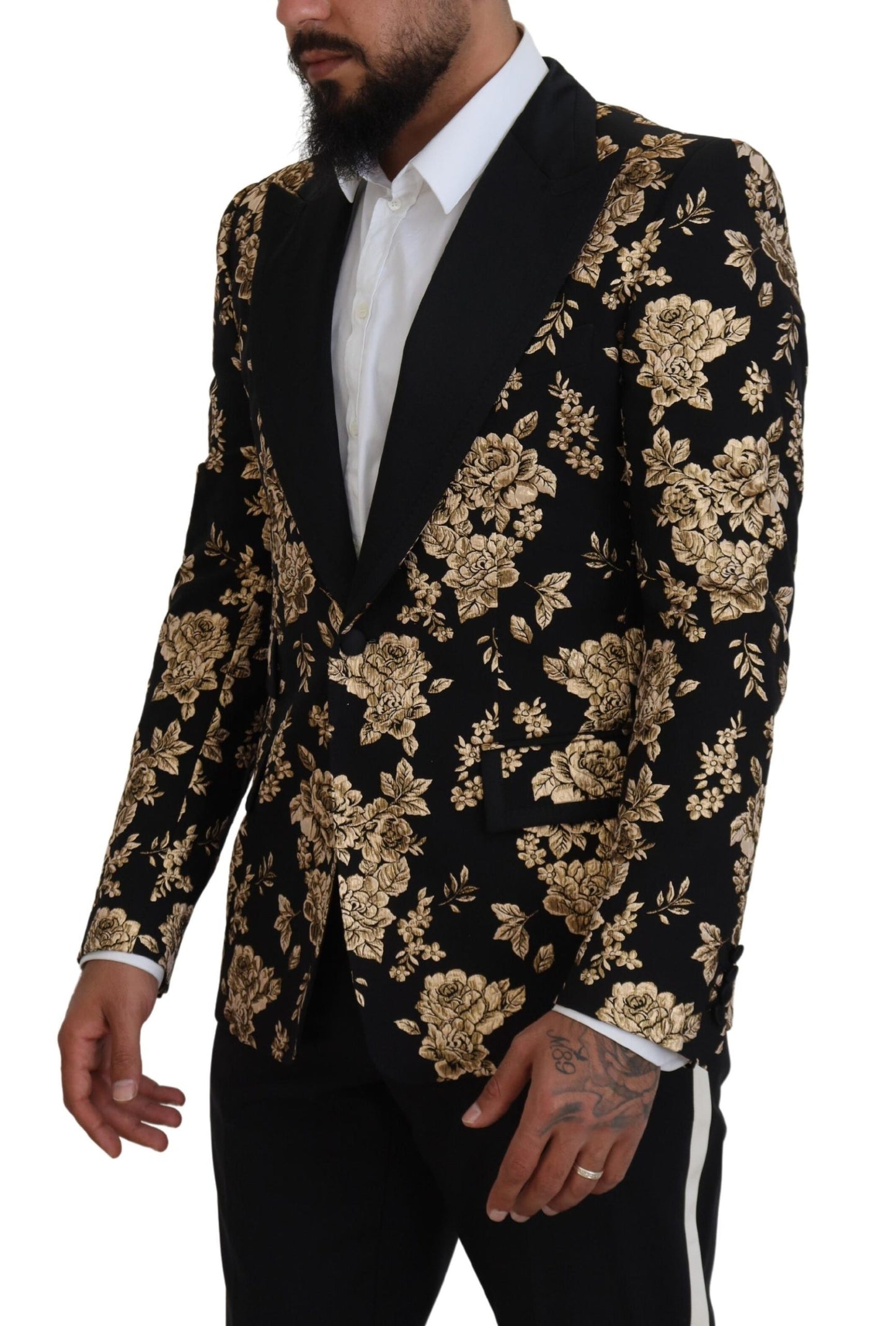 Dolce & Gabbana Floral Embroidered Evening Blazer