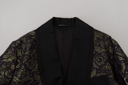 Dolce & Gabbana Gold Jacquard Robe Jacket