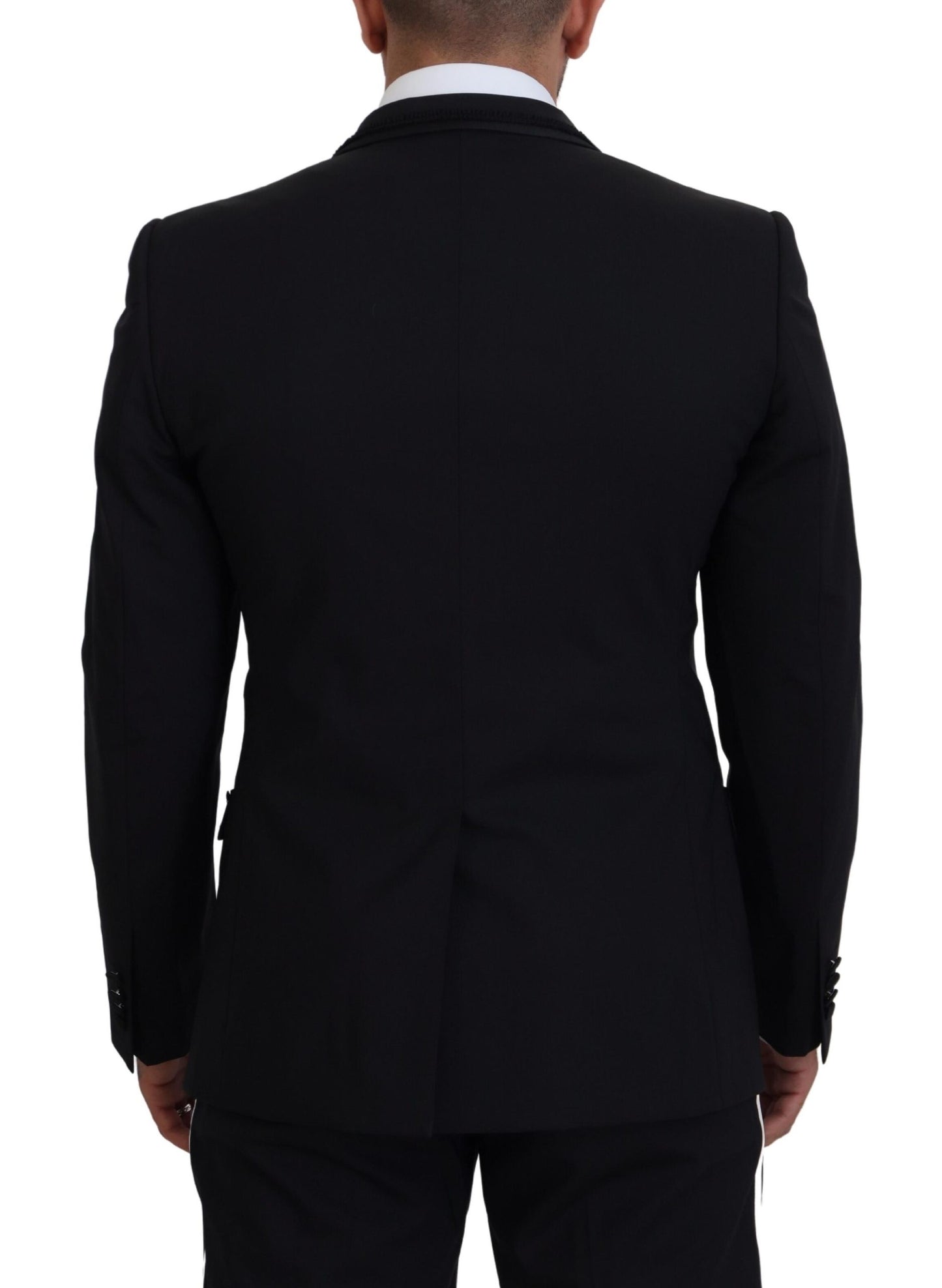 Dolce &amp; Gabbana Schwarzer MARTINI Slim Fit Jackenblazer