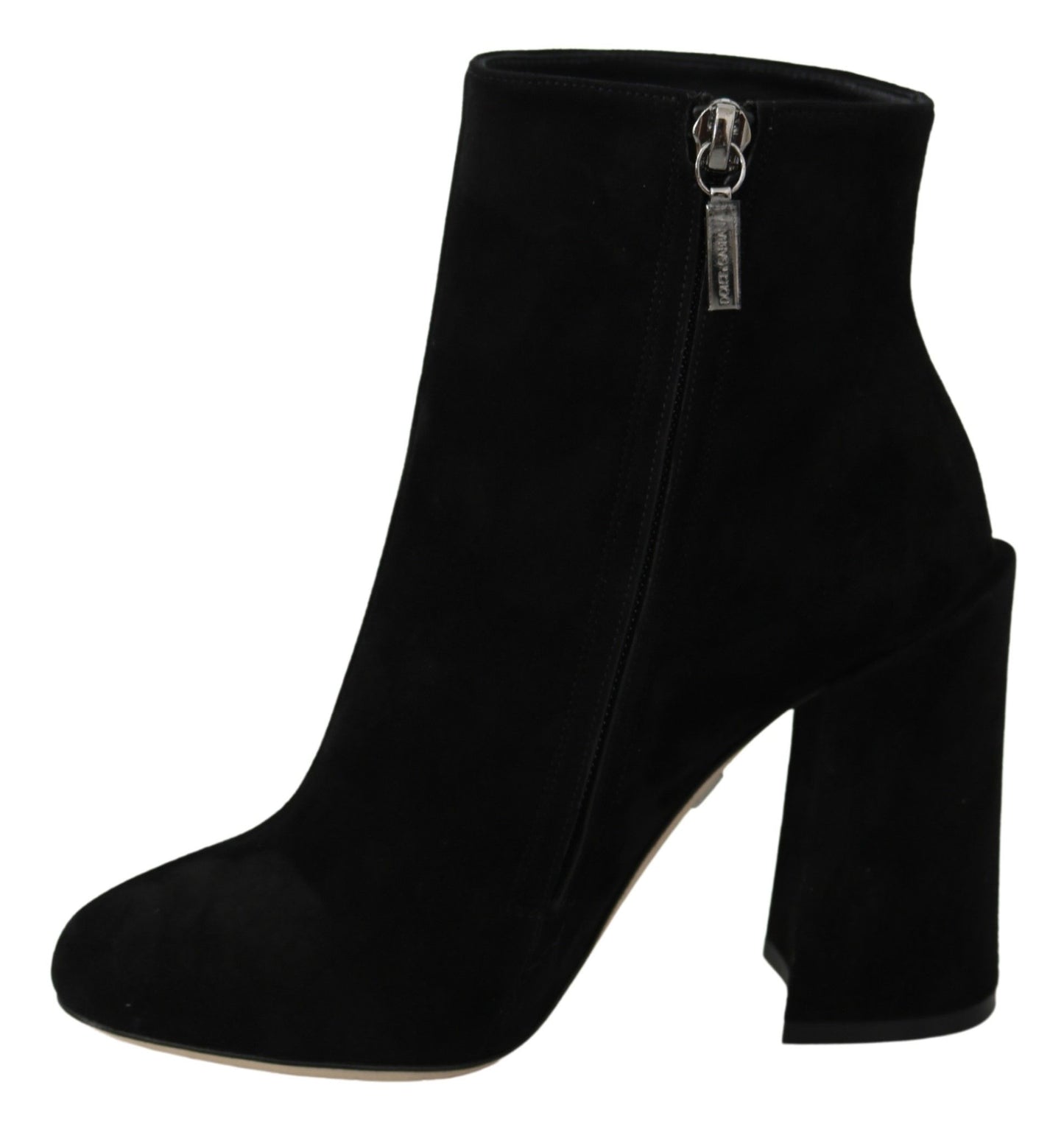 Dolce &amp; Gabbana L'Amore E'Bellezza Stiefel aus schwarzem Wildleder