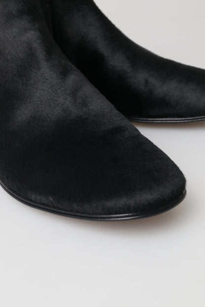 Dolce &amp; Gabbana Chelsea-Stiefeletten für Herren aus schwarzem Leder