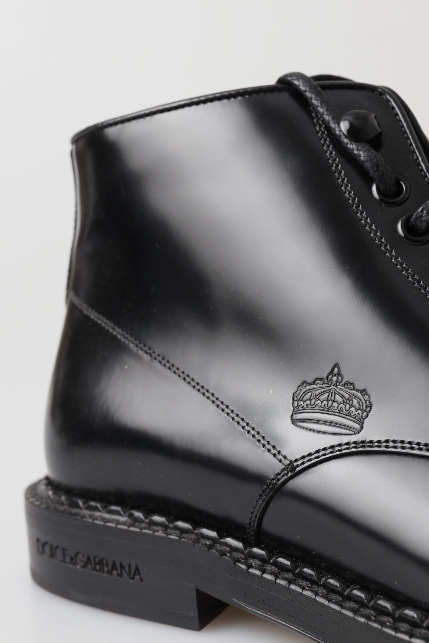 Dolce & Gabbana Elegant Black Leather Men's Boots