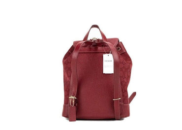 COACH Dempsey Red Apple Signature Rucksack aus Jacquard-Canvas mit Logo-Patch