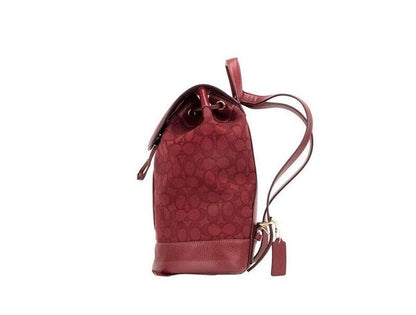 COACH Dempsey Red Apple Signature Rucksack aus Jacquard-Canvas mit Logo-Patch