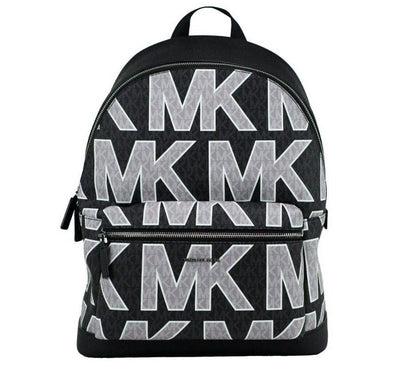 Michael Kors Cooper Black Signature PVC Graphic Logo Rucksack Büchertasche Tasche