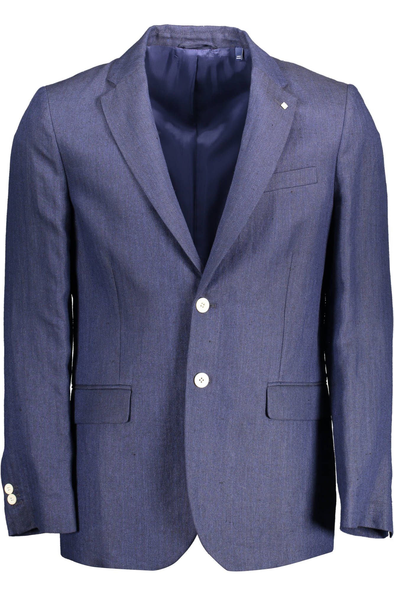 Blaue Leinen-Blazerjacke von Gant