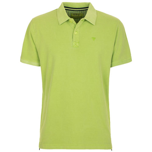 Fred Mello grünes Baumwoll-Poloshirt