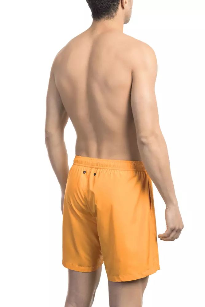 Bikkembergs orangefarbene Polyester-Badebekleidung