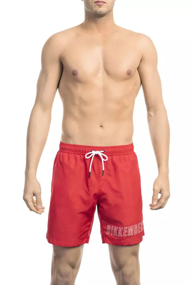 Bikkembergs rote Polyester-Badebekleidung