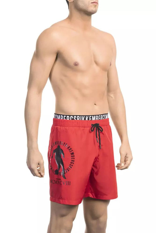 Bikkembergs Chic Layered Drawstring Swim Shorts