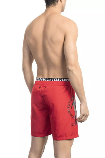 Bikkembergs Chic Layered Drawstring Swim Shorts