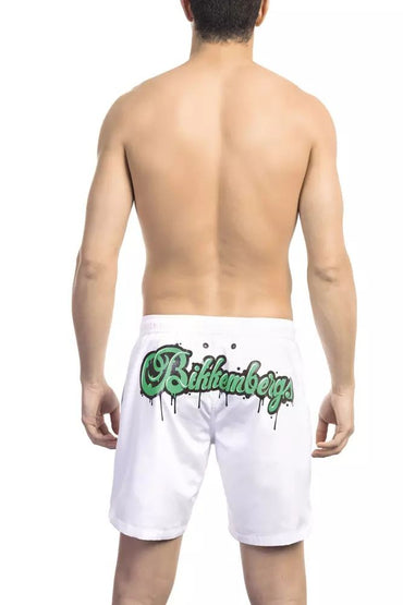 Bikkembergs Badebekleidung aus weißem Polyester