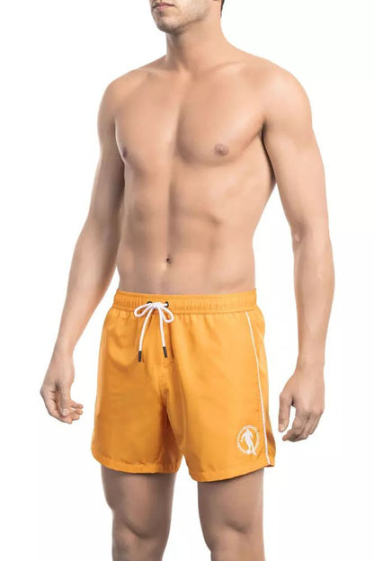 Bikkembergs orangefarbene Polyester-Badebekleidung