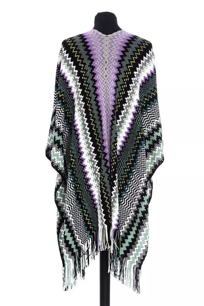 Missoni Mehrfarbiger Wollponcho