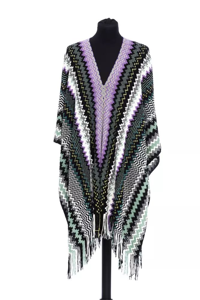 Missoni Mehrfarbiger Wollponcho