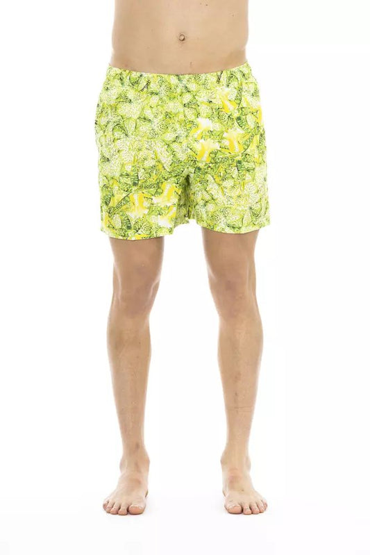 Just Cavalli Tropical Print Swim Trunks