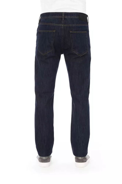 Baldinini Trend Chic Tricolor Insert Jeans for Men