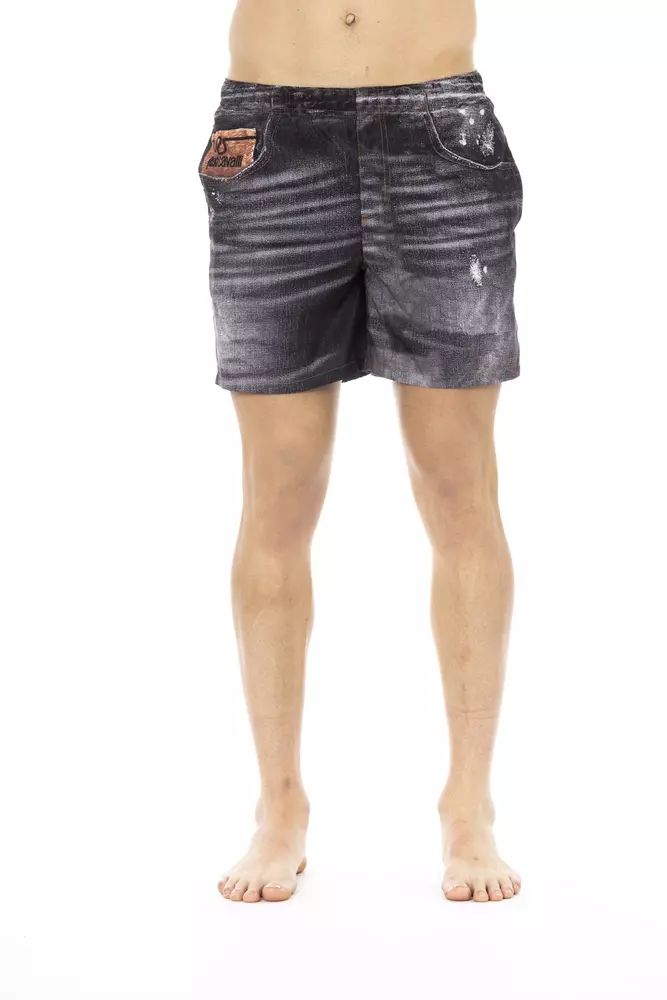 Just Cavalli Elegant Beachside Charm Men's Swim Shorts