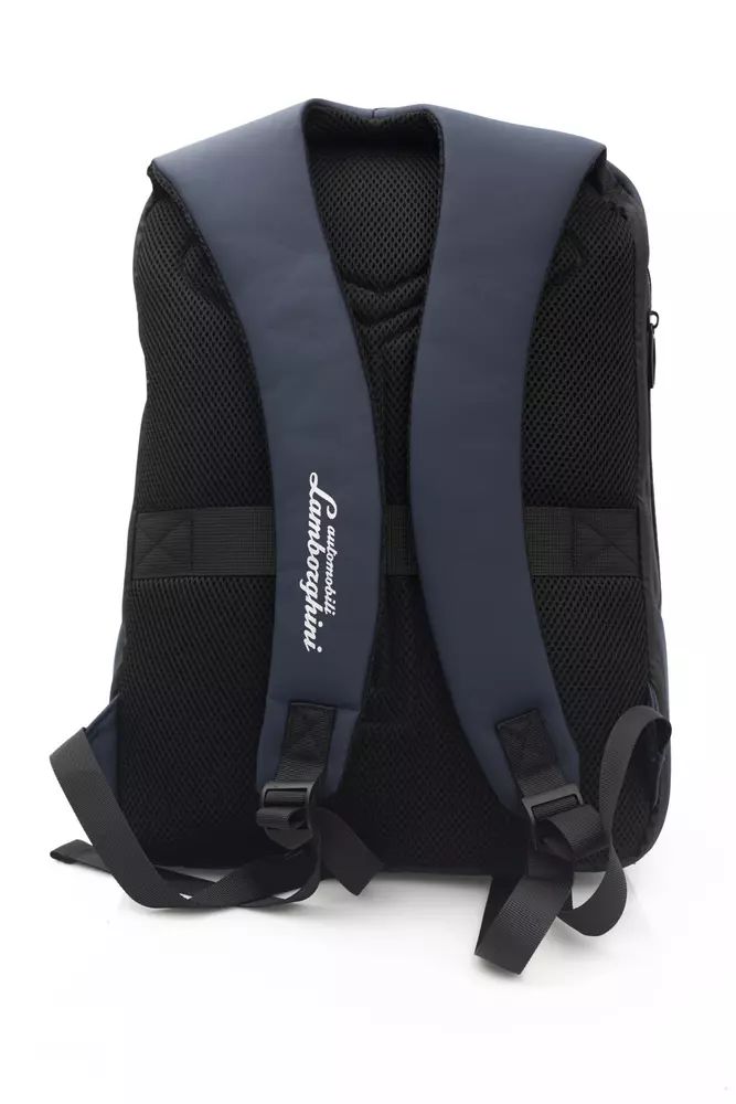 Blauer Nylon-Rucksack von Automobili Lamborghini