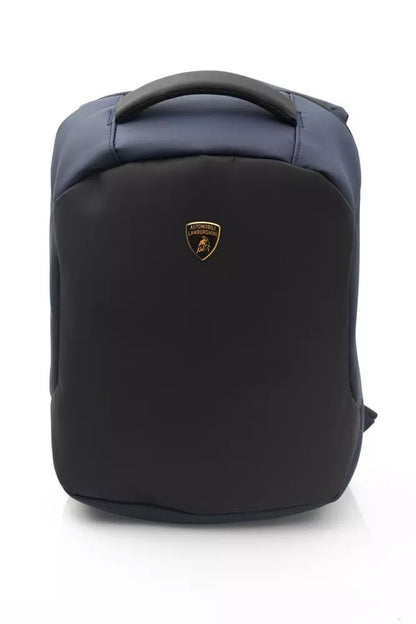 Blauer Nylon-Rucksack von Automobili Lamborghini