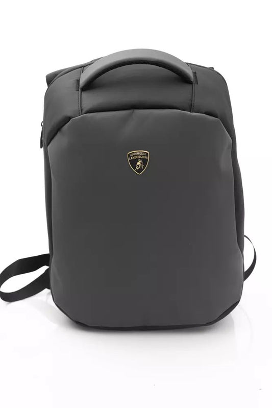 Grauer Nylon-Rucksack von Automobili Lamborghini