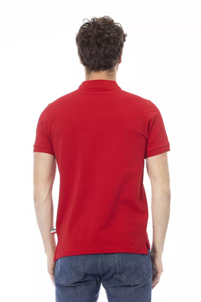 Baldinini Trend Poloshirt aus roter Baumwolle