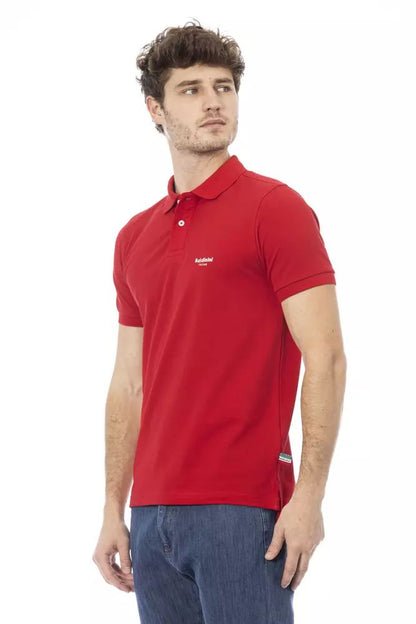 Baldinini Trend Poloshirt aus roter Baumwolle