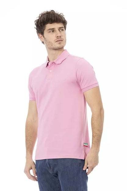 Baldinini Trend rosa Baumwoll-Poloshirt