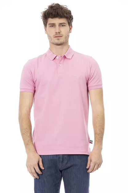 Baldinini Trend rosa Baumwoll-Poloshirt