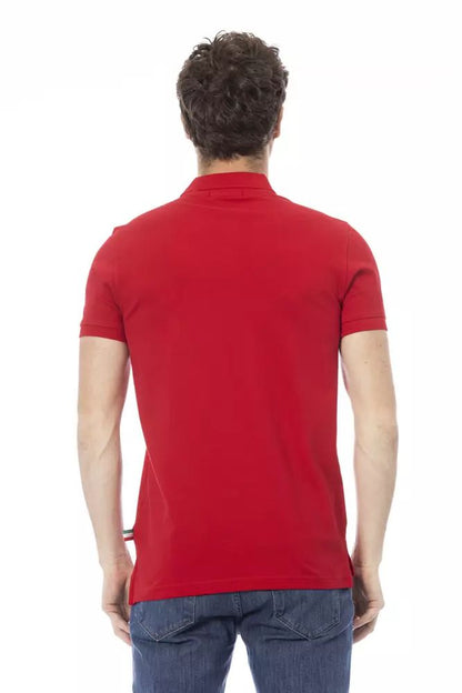 Baldinini Trend Poloshirt aus roter Baumwolle