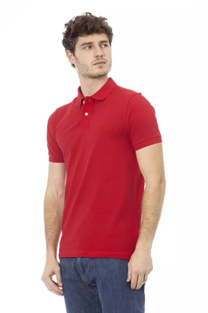 Baldinini Trend Poloshirt aus roter Baumwolle