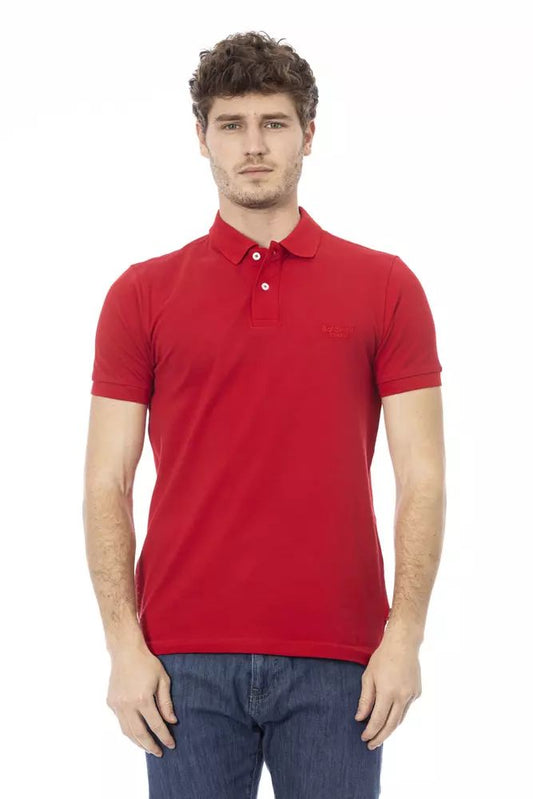 Baldinini Trend Poloshirt aus roter Baumwolle