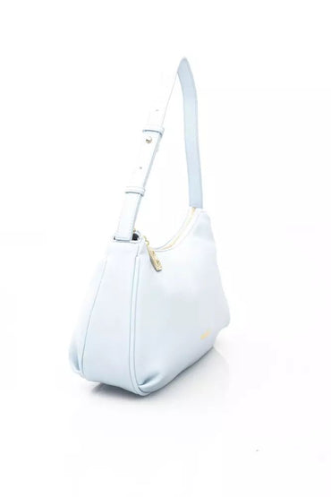 Baldinini Trend Elegant Light Blue Shoulder Bag with Golden Accents