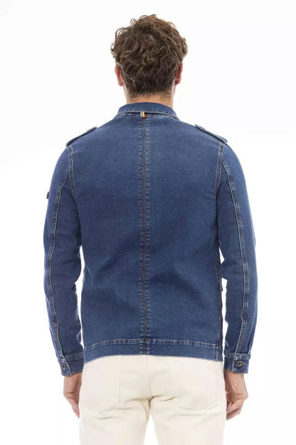 Distretto12 Blaue Baumwolljacke