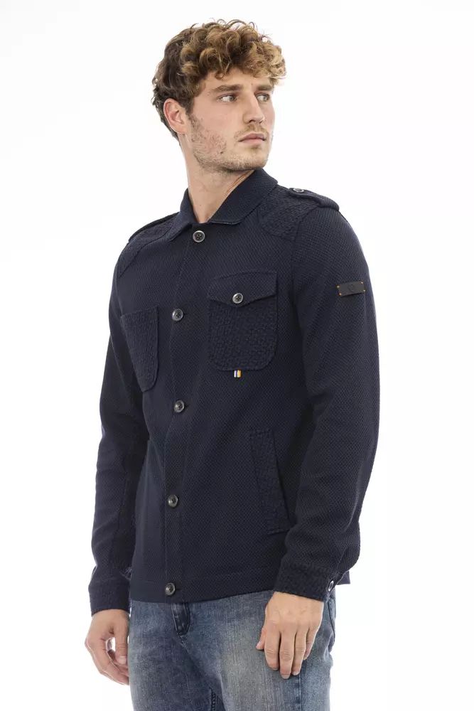 Distretto12 Blaue Baumwolljacke