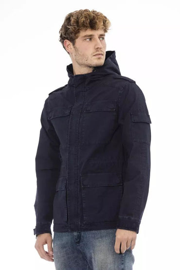 Distretto12 Blaue Baumwolljacke